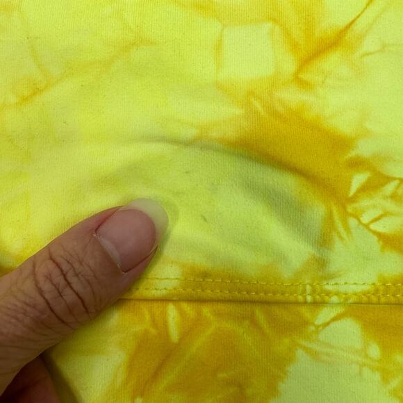 NEW E&R Sport Electric & Rose Athletic Athleisure Sports Bra Yellow Tie Dye XS - Picture 2 of 6